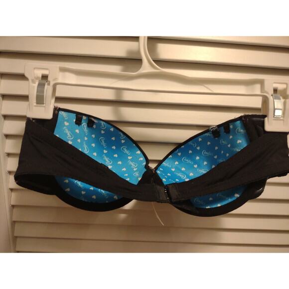 CANDIE'S Size 36B Nylon Spandex Black multiway Wired Push Up Padding Bra - Picture 4 of 11